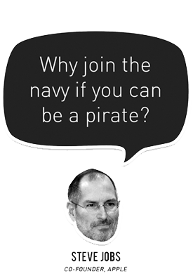 Why join the navy if you want to be a pirate?
